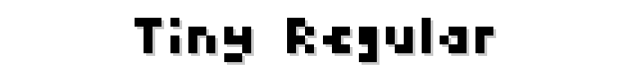 Tiny Regular font